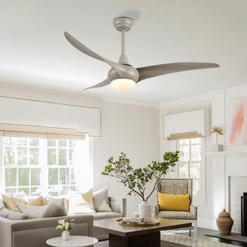 Aviator 52" Coastal Vintage Iron/Plastic Mobile-App/Remote-Controlled 6-Speed Retro Swirl Integrated LED Ceiling Fan - JONATHAN Y